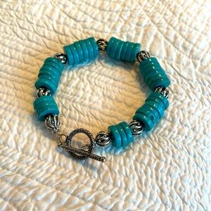 Faux turquoise bracelet